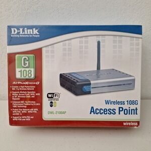 D-Link Air Plus Wireless Acess Point 108G DWL-2100AP Wireless NEW SEALED